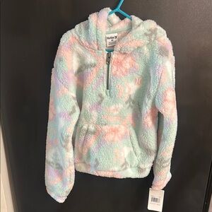 Hurley Pink and Blue Sweatshirt Relaxed Fit